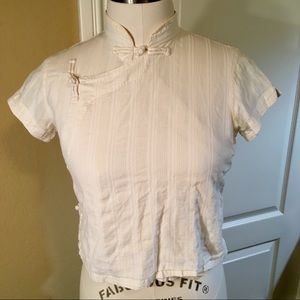 Japanese Kimono-style wrap blouse